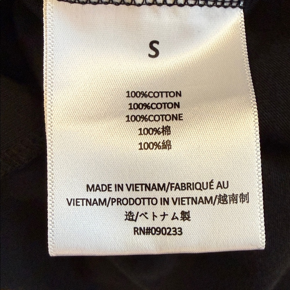 Fear of God Essentials Black Long Sleeve Moc-Neck T-Shirt Cotton Oversized Small - Picture 12 of 15